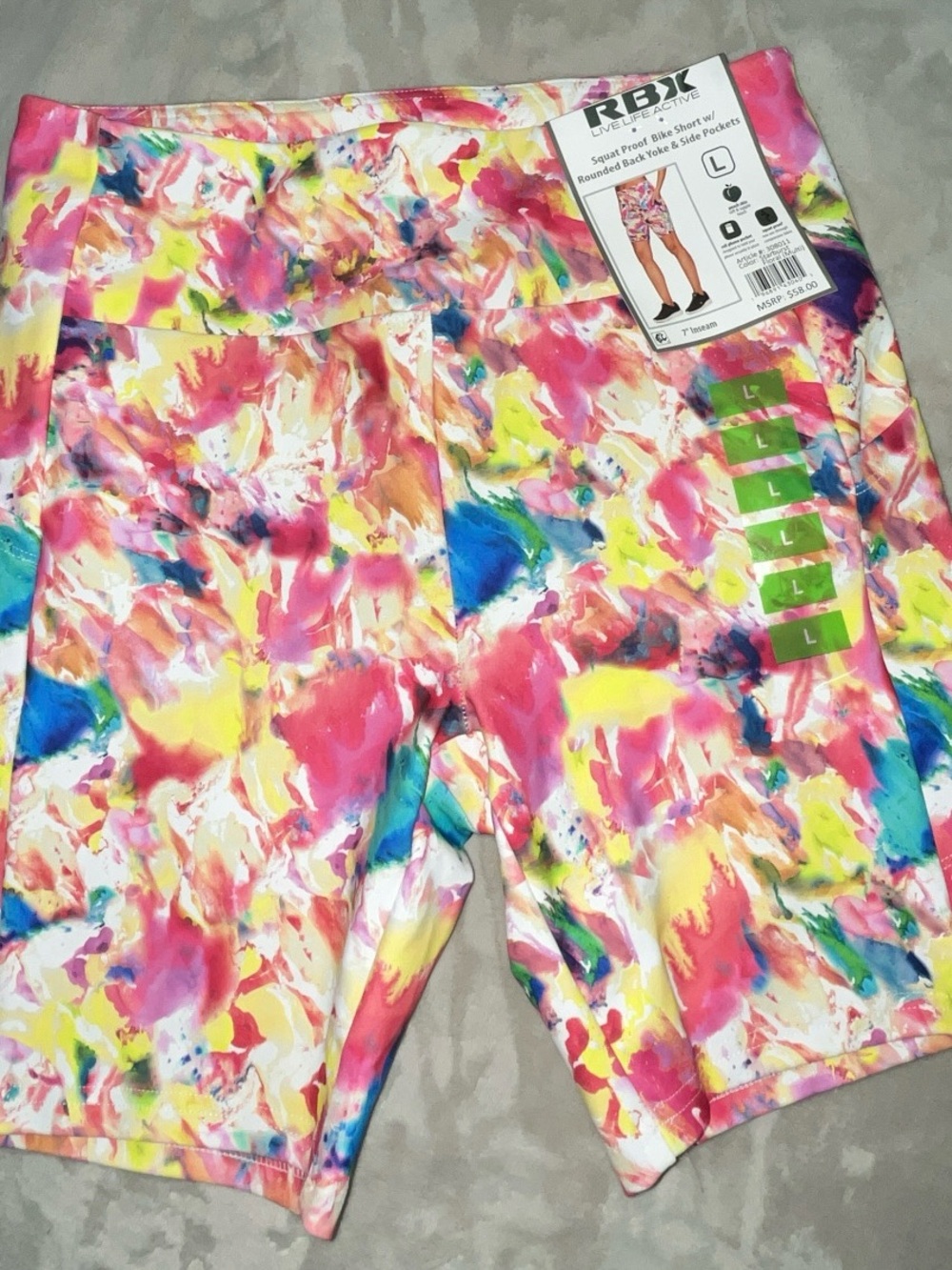 RBX Women’s Multicolor Active Bike Shorts